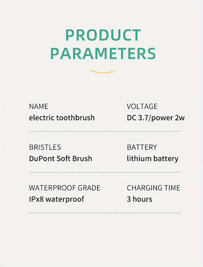 Electric Toothbrush Set with IPX8 Rating, 10 Brush Heads, Travel Case, Holder and Five Color Bundles