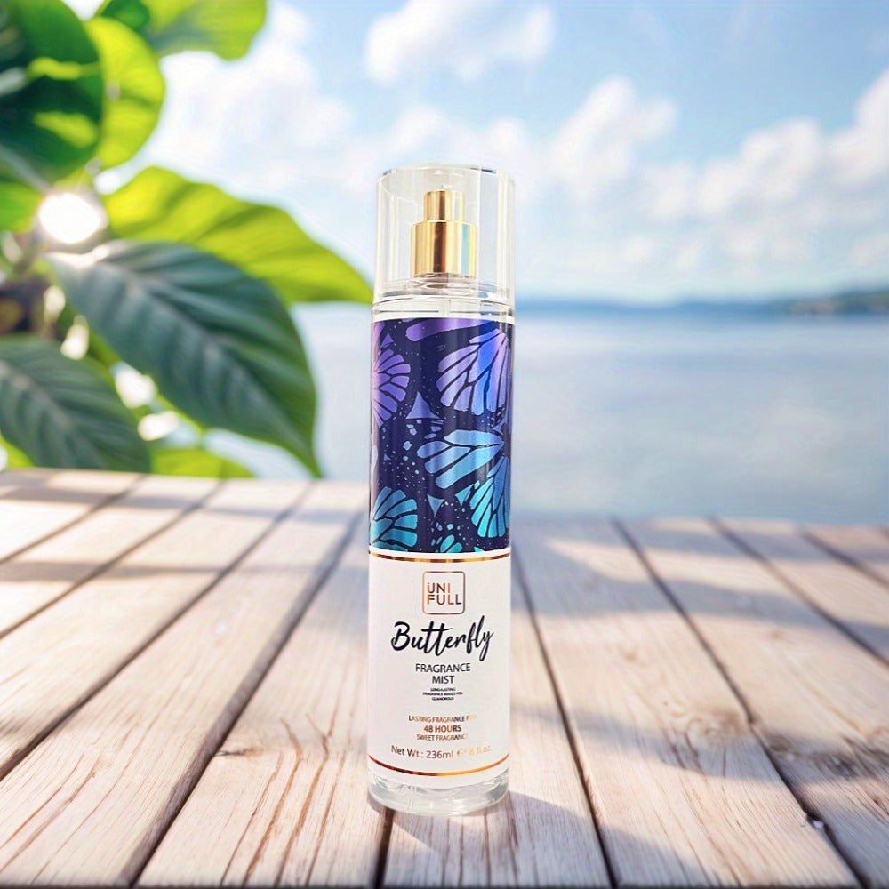 Body Mist Perfume Spray 8oz – 12 Scents Floral Hair & Body Fragrance for Women, Rose, Cherry Blossom, Beach, Long-Lasting Light Scent