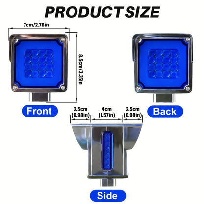 LED Side Marker Lights Square Truck Cab Clearance Lights 12V Waterproof Turn Signal Indicator Side Lights for Cars Trucks Trailers
