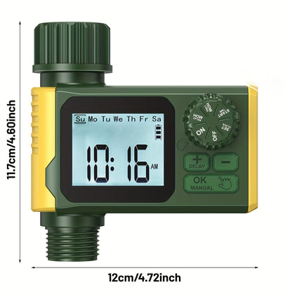 Garden Irrigation Timer Automatic Watering Controller for Lawn Farm Drip System, for Garden, Lawn and Yard Watering