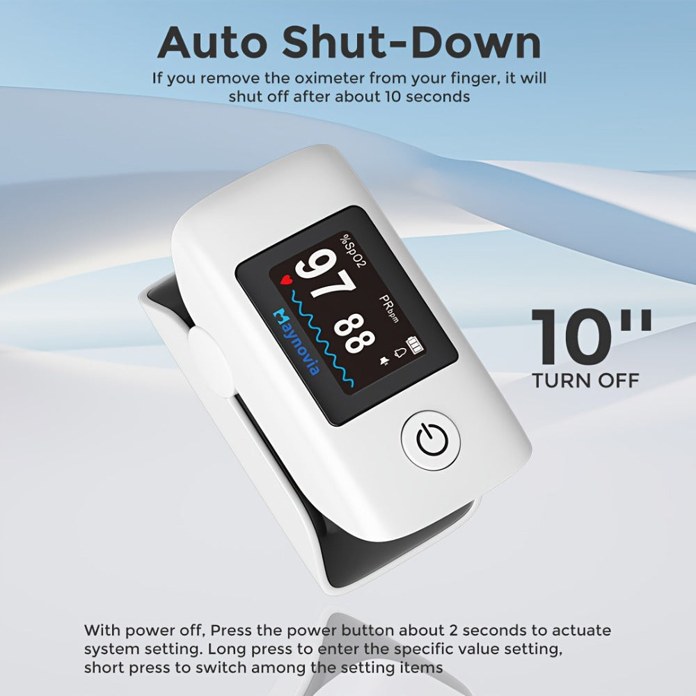 Blood Pressure Monitor Wrist Cuff with Oximeter Fingertip, Digital BP Machine Home Use, 120 Memory
