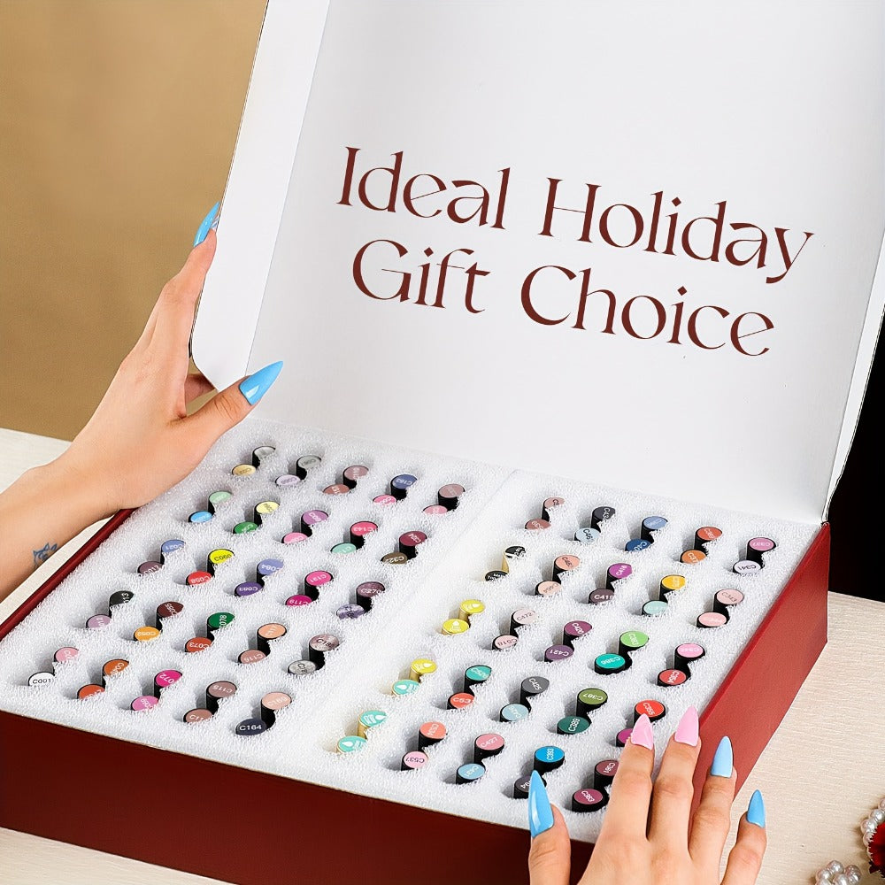 Gel Nail Polish Set with ROSALIND Label, 92 Colors Plus 8 Base and Top Products, 100 Pieces