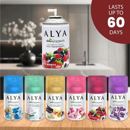 Spray Air Freshener Refill 8.45oz 1pc or 4pcs - 6 Scents Lavender Vanilla Cool Linen Ocean Mixed Berries Magnolia