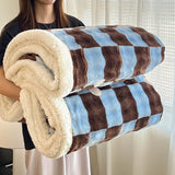 Brown & Blue checkered