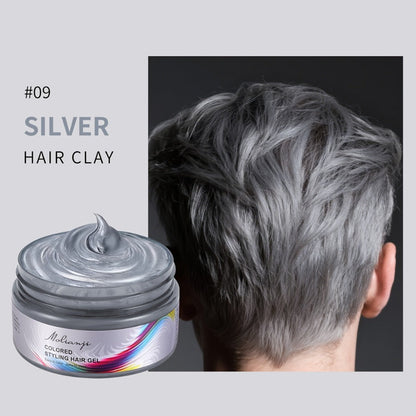 Hair Color Wax Temporary Hair Dye 3.53oz, 9 Vivid Shades, Easy Wash, Non-Damaging for Everyday Face, Beard and Body Grooming