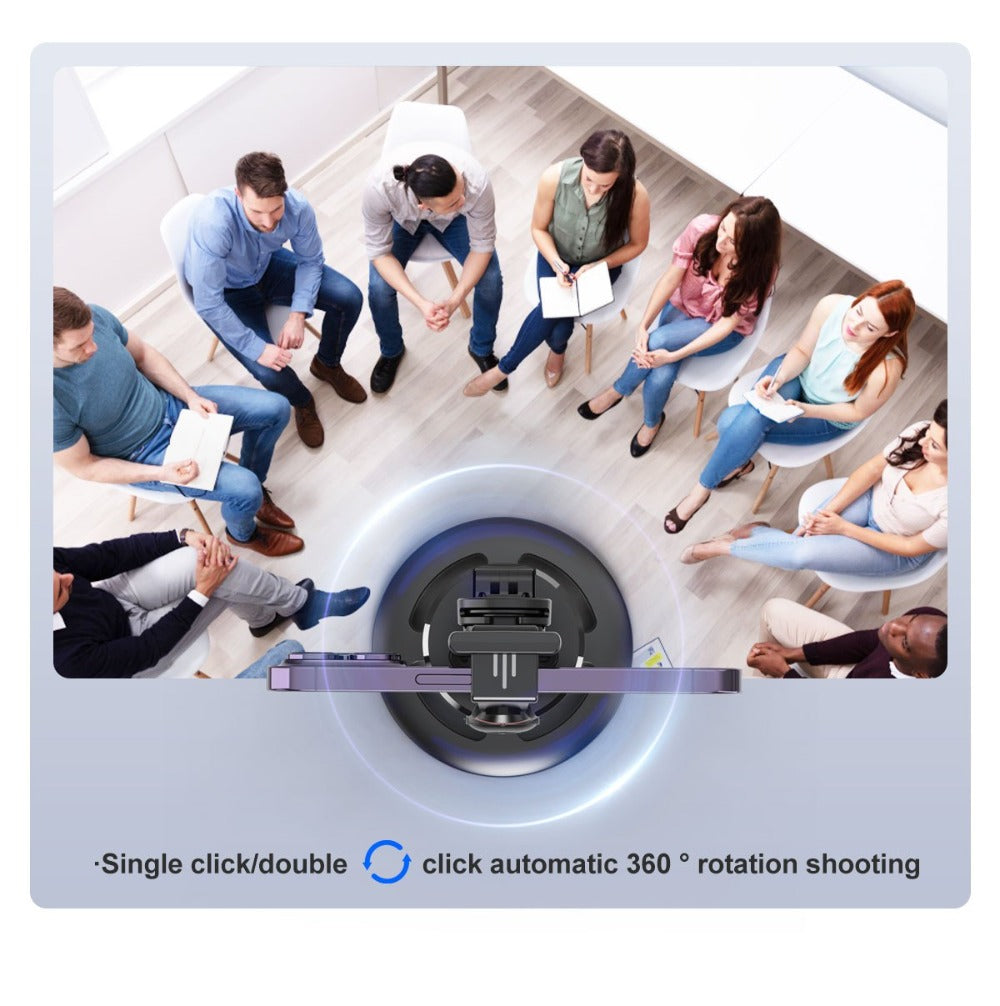 Gesture Control Auto Face Tracking Tripod with 360° Rotation & Wireless Remote No App Required