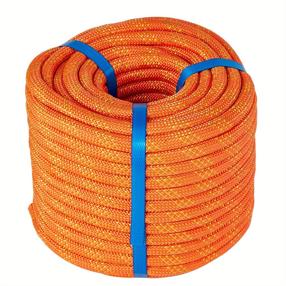 Double Braided Nylon Rope 1/2 Inch Polyester, 100ft 150ft 200ft Multi-Color for Anchoring Towing Cargo Sailing Dock Lines & Outdoor Use