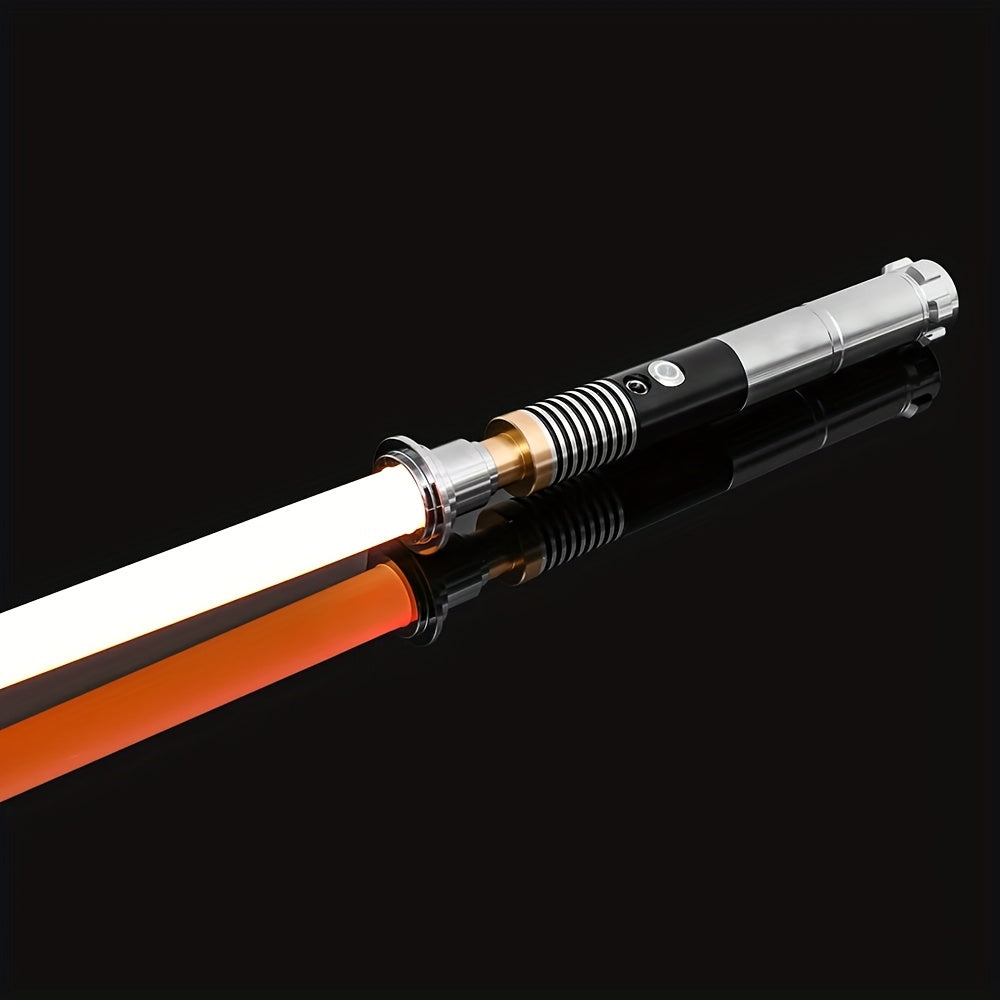 Light Up Saber with Metal Handle RGB 16 Colors, LED Cosplay Laser Sword with Sound Effects, Anakin Luke Darksaber Style