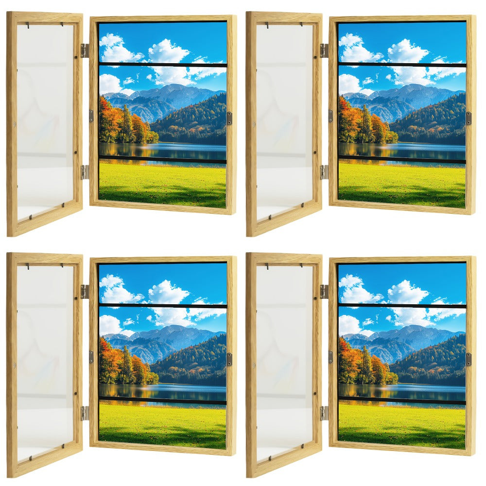 Kids Art Frames Front Opening Changeable Artwork Display Frames for Children Drawings Crafts Photos Wall Gallery – Set of 2 or 4