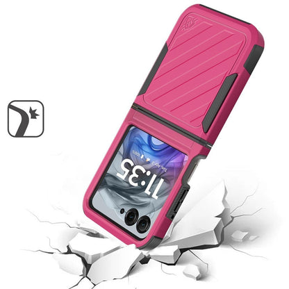 Phone Case Navy Dual-Layer PC and TPU Cover for Motorola Razr 2024 in a Single-Color Configuration