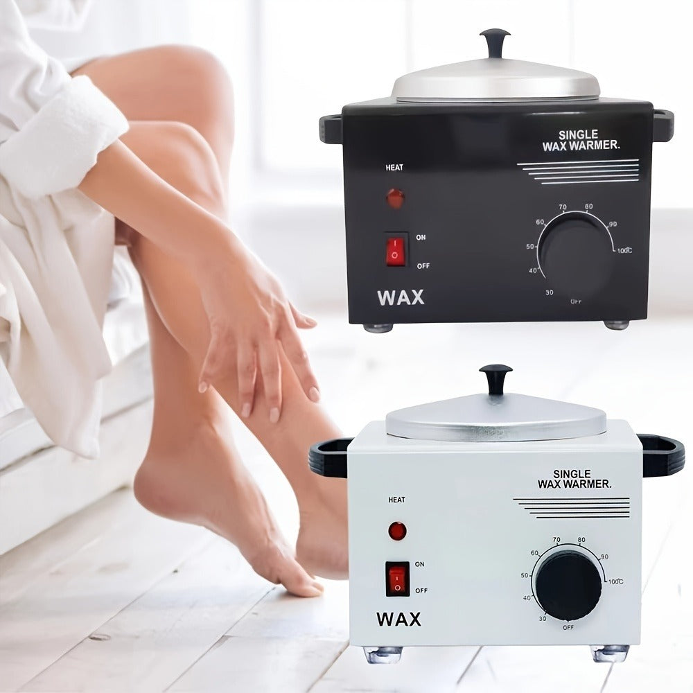 Electric Wax Warmer Kit Adjustable Temperature 0-100°C Aluminum Pot Anti-Scald – Professional Hair Removal Wax Heater Machine for Body Legs