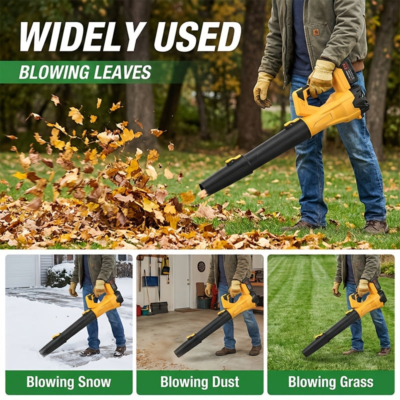 Cordless Leaf Blower Battery Powered, Lawn Yard Patio Driveway Blower for Garden, Patio and Yard Use