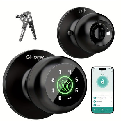 Smart Door Lock GHome K10 K10 PRO K20 and KD03 PRO Knob Models with Three or Four Access Methods