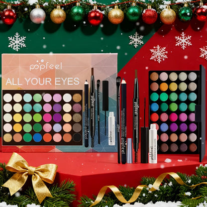 Full Face Makeup Kit All-in-One Complete Beauty Set with Foundation Blush Eyeshadow Palette Mascara & Brush