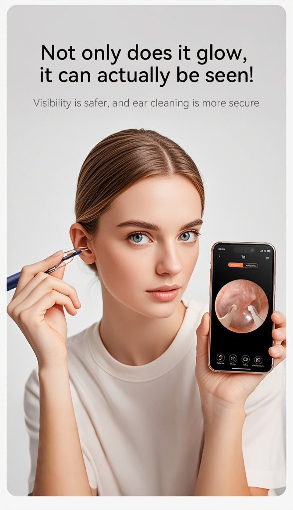 Upgraded 1080P Ear Wax Removal Tool with Camera & Storage Case – LED Light, iOS & Android Compatible, Complete Ear Cleaning Kit