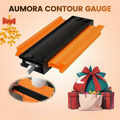 Contour Gauge Profile Shape Replicator Tool 2-Pack Adjustable Precision Irregular Shape Measuring Ruler for Woodworking Tile Carpet Laminate
