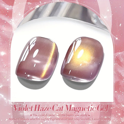 Gel Nail Polish BORN PRETTY MY45 Nude-Gold Magnetic Cat-Eye in 10ml with UV/LED Soak-Off Formula