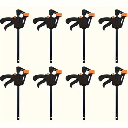 F Clamp Woodworking Quick Clamp Set Ratcheting Bar Clamp with Trigger Handle for Wood Glue DIY Projects