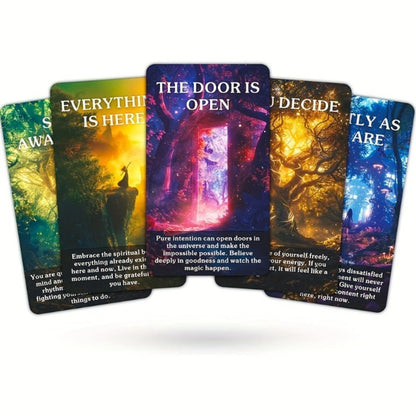Magic Forest Oracle Cards Deck, Mystical Nature Divination Card Set for Beginners, Intuitive Guidance & Inspiration