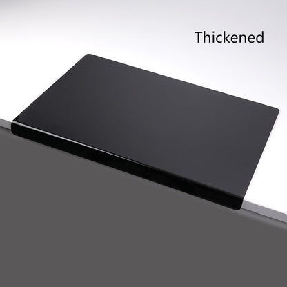 Cutting Board Acrylic Counter-Lip Surface in Black or Clear, Two Sizes and Standard or Thickened Options
