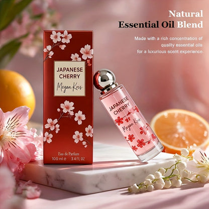 100ml/3.38oz Women's Perfume Spray for Hair & 1Body - Cherry Blossom Eau de Toilette, Floral Scent with Fragrance