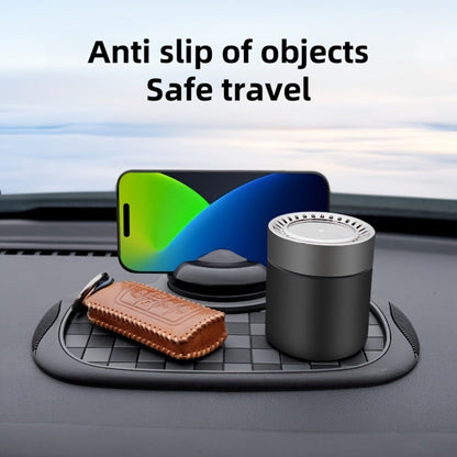 Car Dashboard Anti-Slip Pad with Phone Holder & Digital Number Plate Stickers – Multifunctional Non-Slip Dashboard Storage Mat for Car