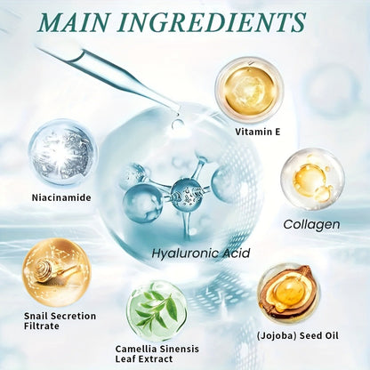 Snail Mucin Collagen Night Cream Firming Lifting Tightening Hydrating Moisturizing Anti-Aging Face Cream Soft Elastic Skin All Skin Types