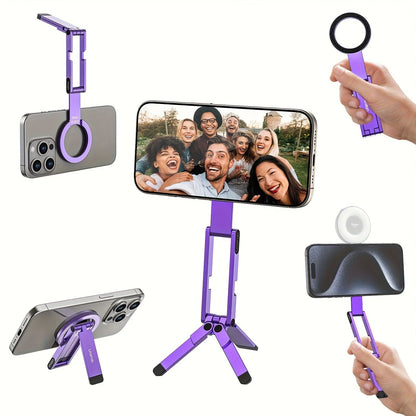 MA60 Ultra-Slim Magnetic Phone Stand and Tripod with Folding 8.43-Inch Body in Six Color Options