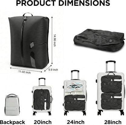 Vacuum Storage Bags with Electric Pump - Space Saving Travel Compression Bags for Luggage, Clothes & Bedding