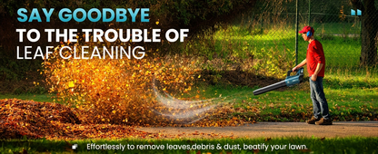 Cordless Leaf Blower 580CFM 160MPH, 2×4.0Ah Battery Powered, 3-Speed Adjustable for Garden, Patio and Yard Use