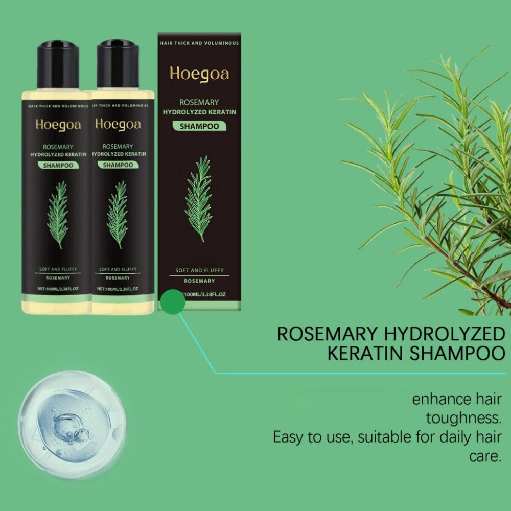 Rosemary Shampoo 2 Pack for Women & Men, Deep Cleansing Strengthening Hair Care with Rosemary Extract