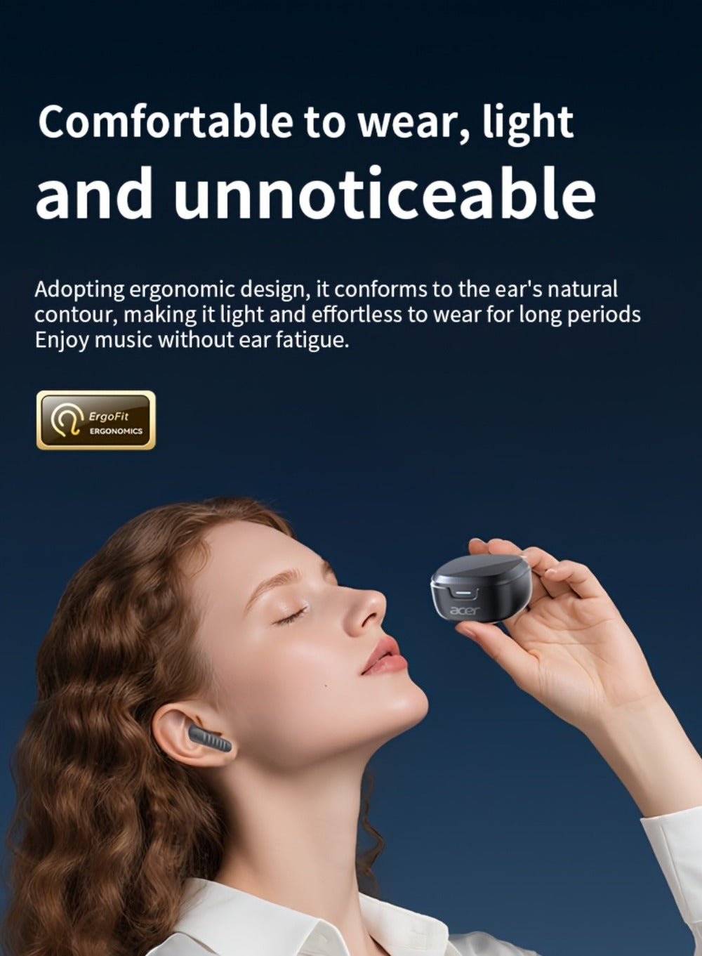 Wireless Earbuds Mini Lightweight In-Ear with ENC Call Processing, Touch Controls and Three Colors