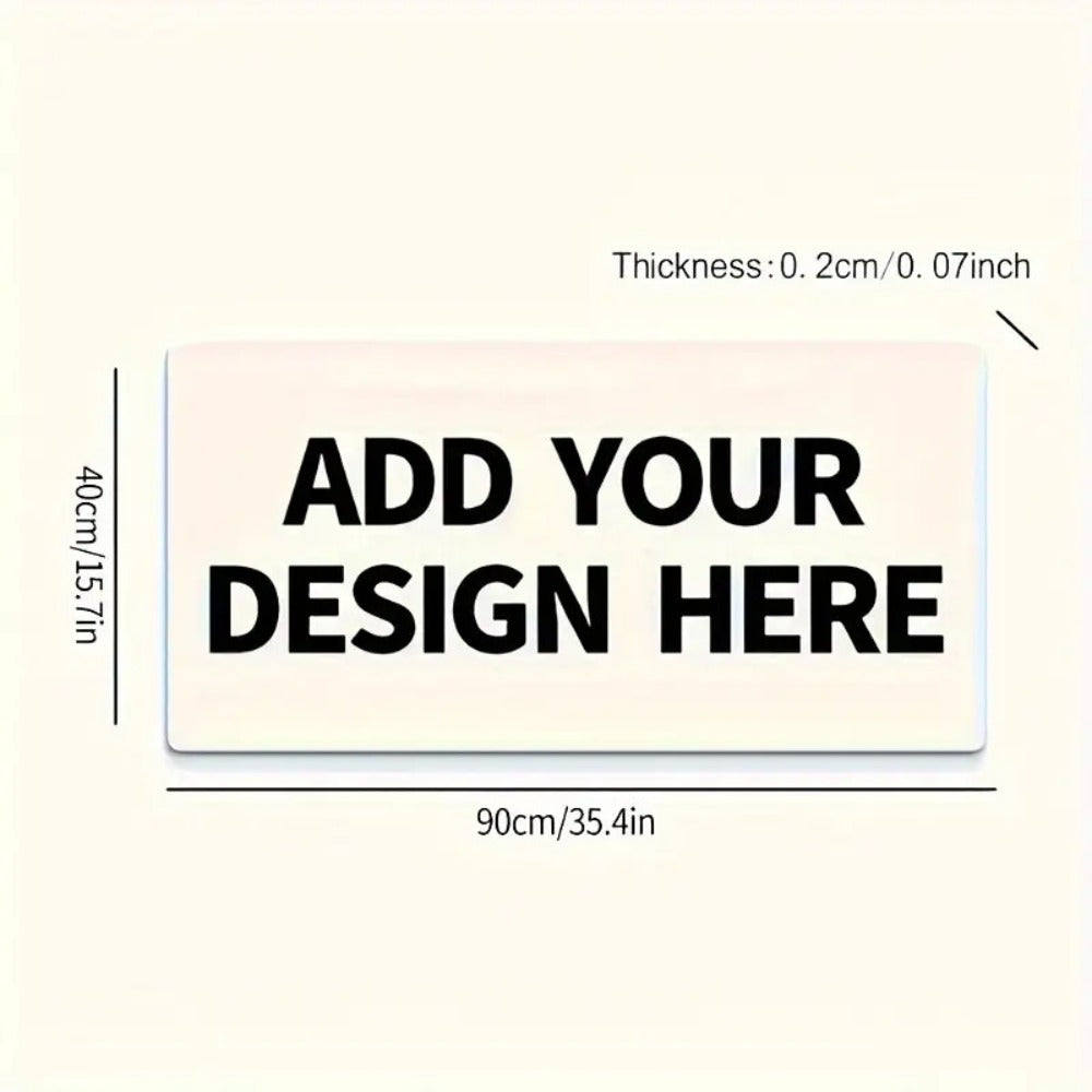 Custom Photo Mouse Pad Large Personalized Desk Mat Print Your Own Image or Text Base Extended for an Everyday Personal Care Routine