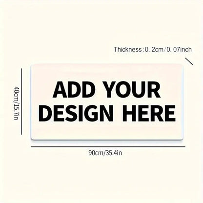 Custom Photo Mouse Pad Large Personalized Desk Mat Print Your Own Image or Text Base Extended for an Everyday Personal Care Routine