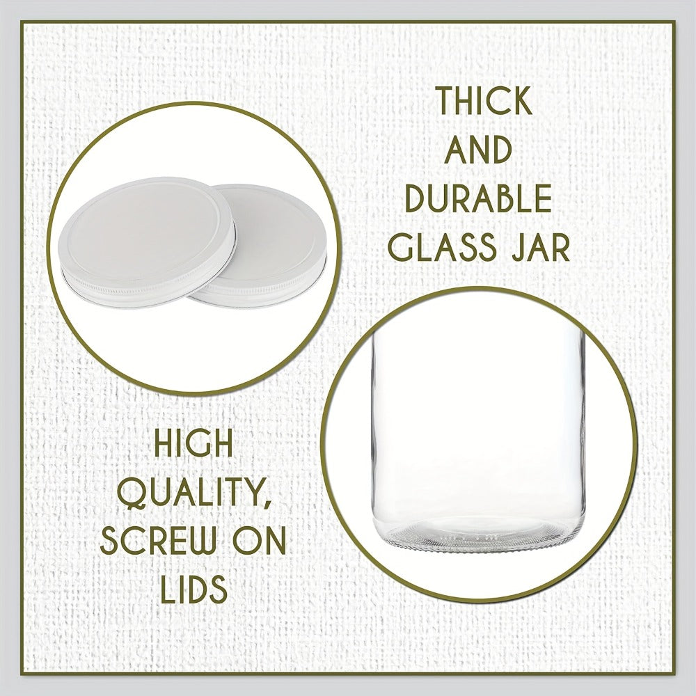 1 Gallon Wide Mouth Glass Jar with Flip Top Lid – Airtight Sealed Storage Jar for Fermentation, Pickling, Canning, Flour & Food Storage