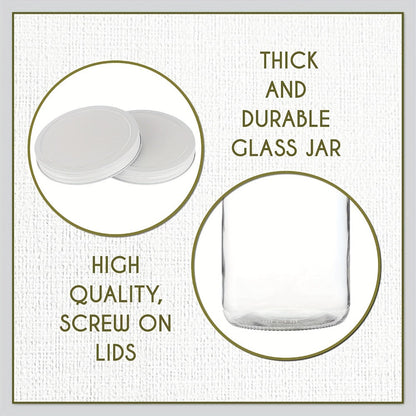1 Gallon Wide Mouth Glass Jar with Flip Top Lid – Airtight Sealed Storage Jar for Fermentation, Pickling, Canning, Flour & Food Storage