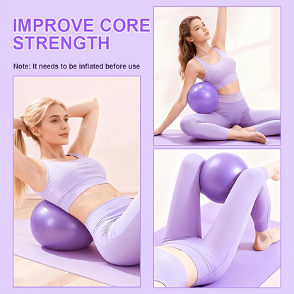 Pink or Purple 16-Piece Pilates Fitness Kit with Ring, Ball, Five Bands, Socks, Straps and Storage Bag