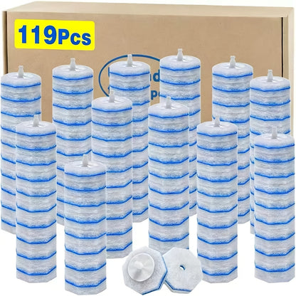 Toilet Brush Refills Compatible with Clorox Toilet Wand Replacement Heads Upgraded Fiber for Entryways, Bedrooms and Living Spaces