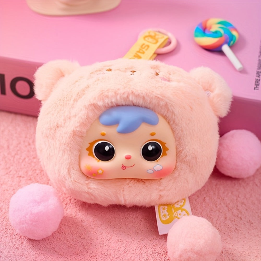 Cute Plush Animal Doll with Big Eyes with the Listed Color, Size or Set Options for Everyday Use