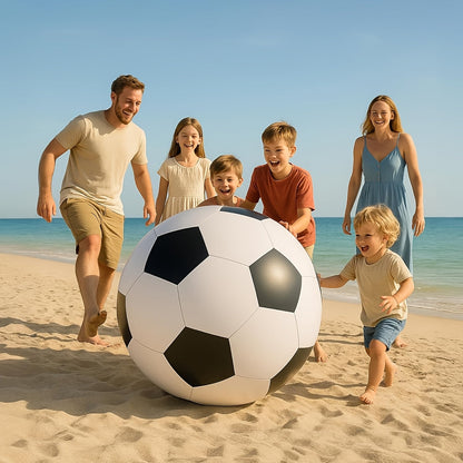 Giant Inflatable Soccer Ball for Indoor & Outdoor Use – Large Beach Ball for Pool Parties, Backyard Games, Playground Kickabout & Events