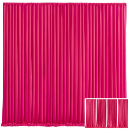 Elegant Fabric Backdrop Curtains 4pcs with Poles 59x85in Non-Transparent Wrinkle-Free Party Photo for an Everyday Personal Care Routine