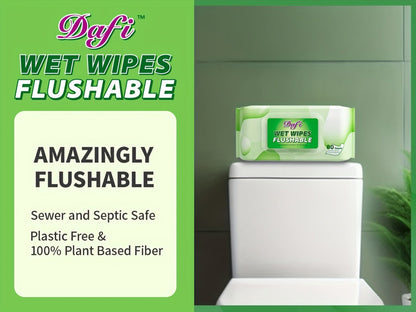 Flushable Wipes for Adults 1200 Count 15 Packs Unscented Toilet Wipes No Alcohol 100% Plant for Entryways, Bedrooms and Living Spaces
