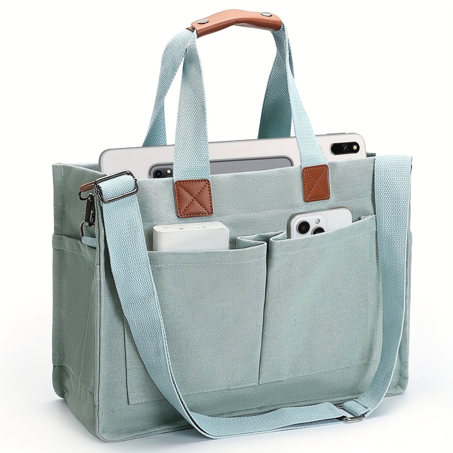 Large Utility Tote Bag for Women with Multiple Pockets, Adjustable Strap and Small or Large Sizes
