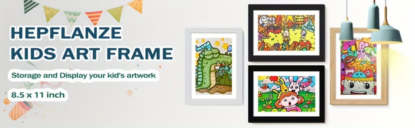 Kids Art Frame Changeable Front-Opening Display, Children Artwork Picture Frame for 8.5x11 & 10x12.5 Drawings