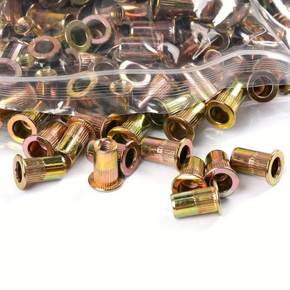 860pcs Rivet Nut Kit SAE UNC Assortment for Entryways, Bedrooms and Living Spaces, with the Listed Configuration