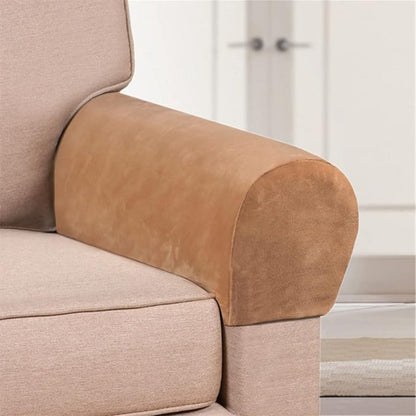 Stretch Armrest Covers for Chairs Sofa Couch 2 Pcs Spandex Elastic Arm Covers Slipcovers for Entryways, Bedrooms and Living Spaces