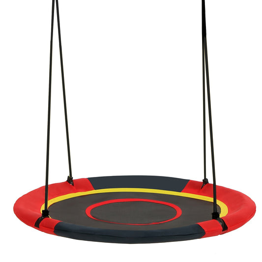 Flying Saucer Tree Swing 39"-43" – Textilene Fabric, UV & Tear Resistant, 360° Rotating with Adjustable Rope
