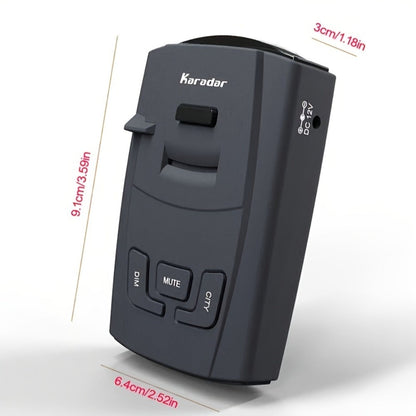 Radar Detector for Cars – S360 360° Long Range X/K/KA Band & Laser Detection with Voice Alerts, City Highway Mode