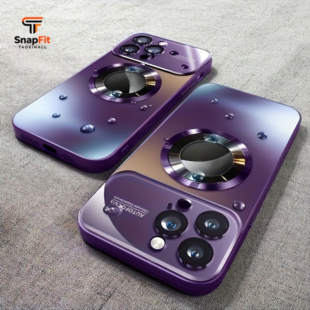 Titanium Matte iPhone Case Magnetic Wireless Charging Shockproof Glass Lens Cover for iPhone for an Everyday Personal Care Routine