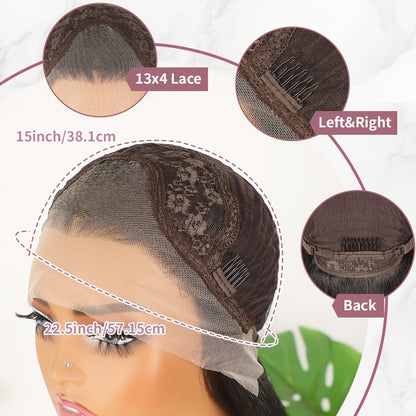 HD Lace Body Wave Wig 13x4 180% Density Human Hair Pre Plucked Glueless Natural Hairline for Women